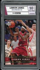 2004 Upper Deck LeBron James 2nd Year Cleveland Cavaliers MGS Graded 10 Gem Mint