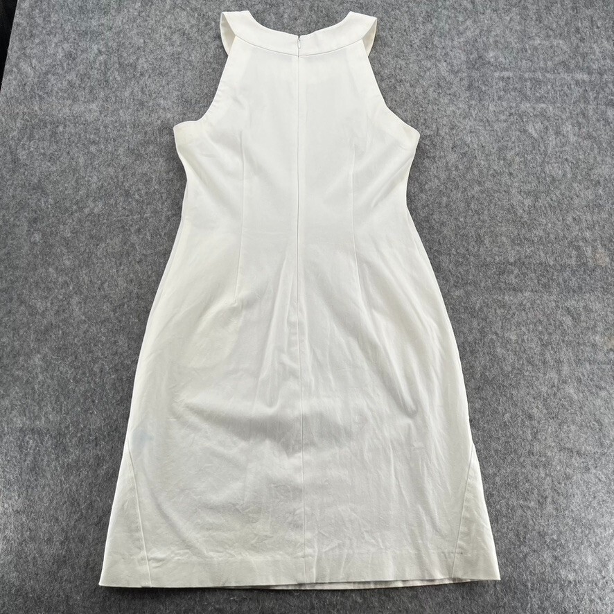 J McLaughlin Womens White Solid Sheath Dress Size… - image 11