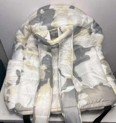 Rossignol UO Exclusive Puffer Backpack Bag White Camo Nylon  display picture 2