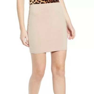 tan bodycon skirt