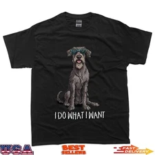 Funny Sunglasses Do What I Want Irish Wolfhound Lover T-Shirt