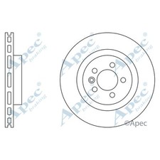 2x Brake Discs Vented For Land Rover Range Rover Sport 3.0 TD V6 Apec Red Front