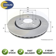 Brake Disc Front Comline Fits Chrysler Voyager Grand Dodge Journey #1