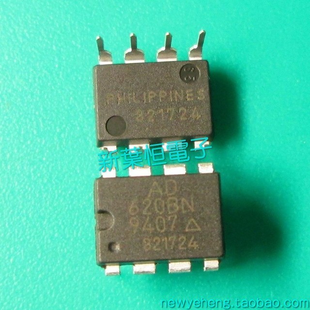 5 PCS Instrumentation Amplifier IC ANALOG DEVICES DIP8 AD620AN