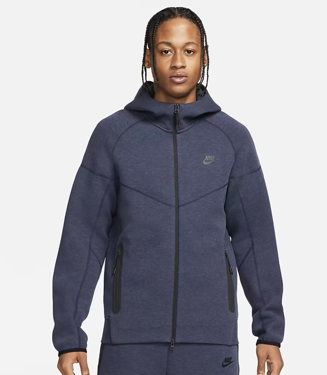 NIKE TECH FLEECE NAVY BLUE HOODIE FB7921-473 (XS-TALL-XL NIKE TECH FLEECE NAVY BLUE HOODIE FB7921-473 (XS-TALL-XL