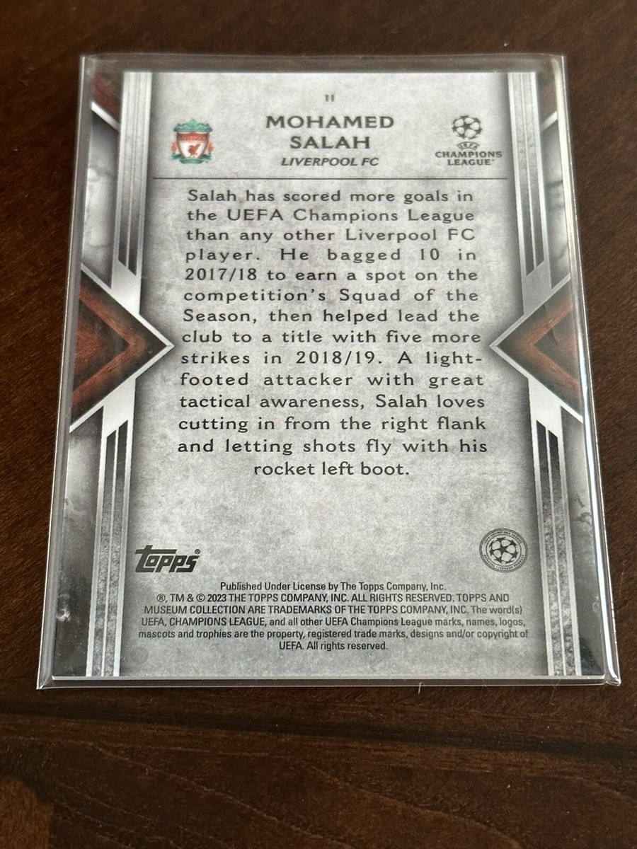 Topps Mohamed Salah /50 Soccer Card Museum 22/23 Champions