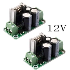 2PCS 12V 1A Single Regulated Power Supply Module AC to DC Rectifier Filter Board