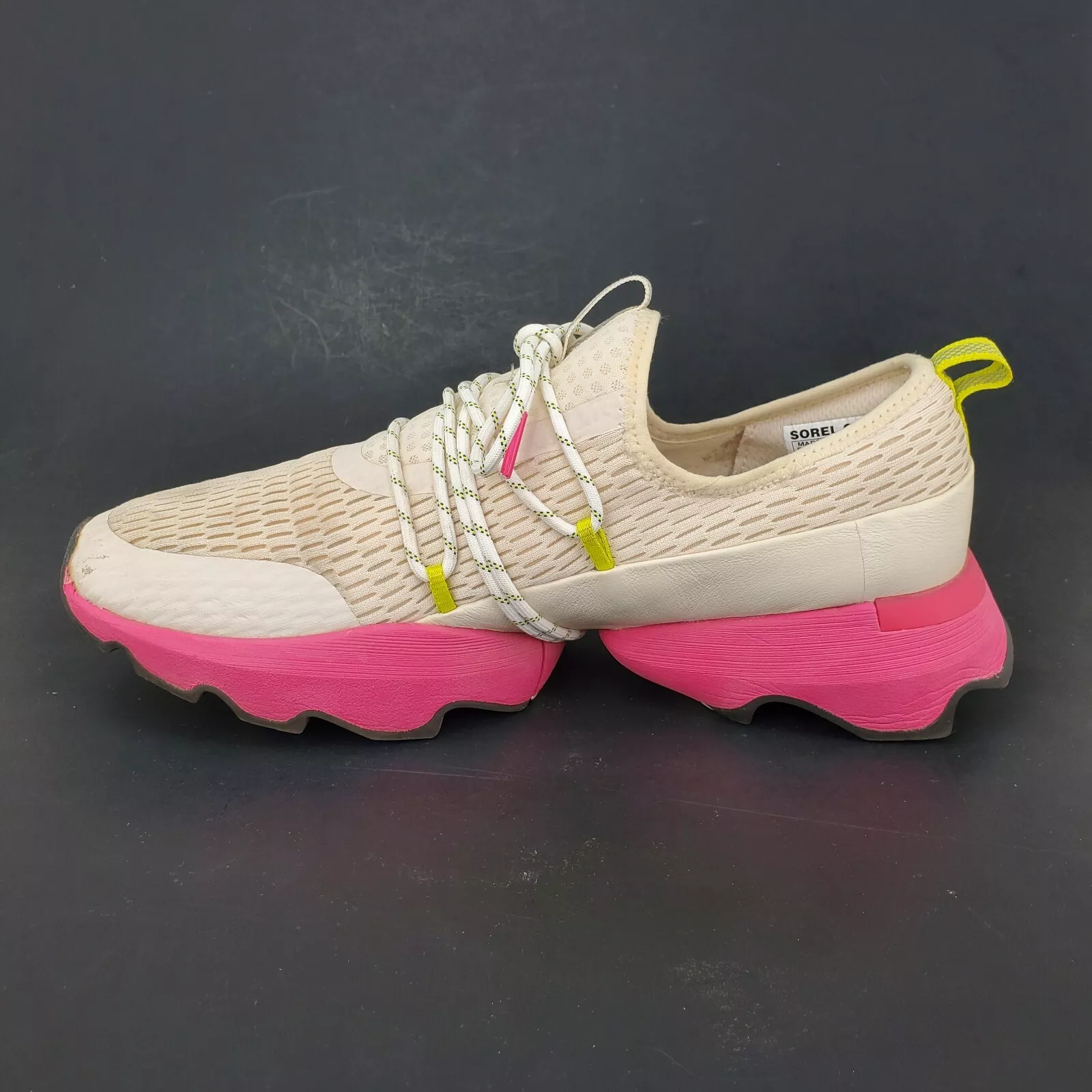 sorel kinetic impact lace natural cream cactus shoes