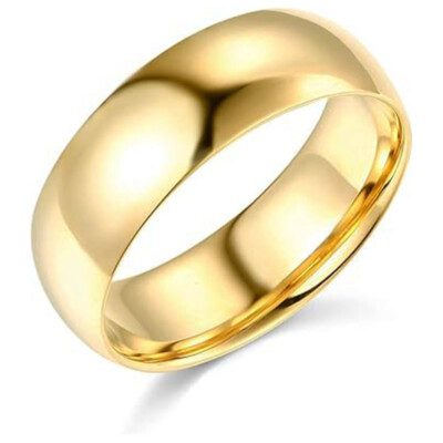 14k Solid Yellow White Gold 2mm 3mm 5mm 6mm 7mm 8mm Fit Engagement Wedding Band