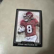 2022 SAGE  Artistry Series John Metchie III Rookie Card ALABAMA Crimson Tide 