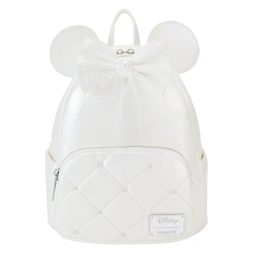 Loungefly Disney Minnie Mouse Iridescent Wedding Mini Backpack - New