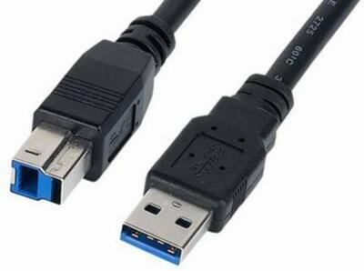 SuperSpeed 6ft USB3.0 Type-A to Type-B Cable Black