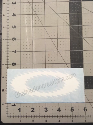 CHALMATION CREATIONS New Oakley Static O Vinyl Decal Rub On Die Cut Sticker