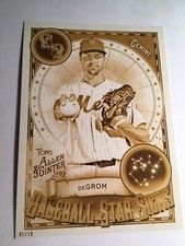 2019 Topps Allen & Ginter Baseball Star Signs 5x7 Jacob DeGrom Mets 38 02/10