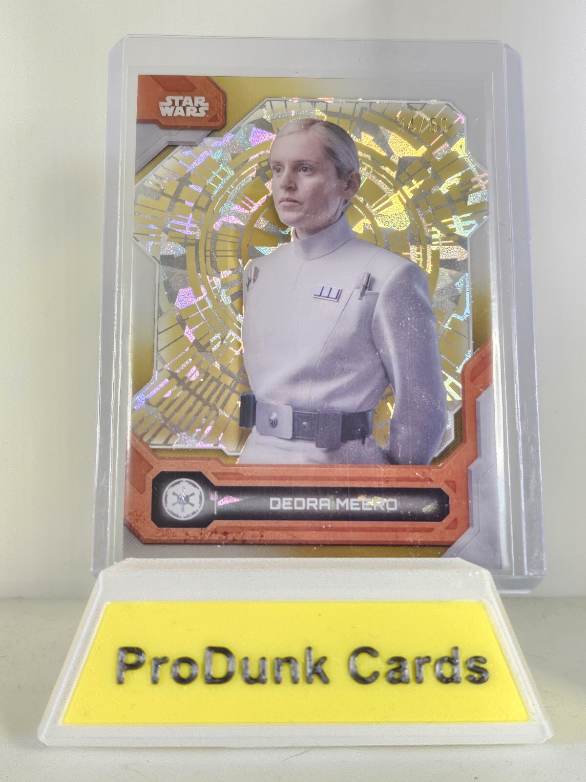 2024 Topps Star Wars High Tek Throne Room Gold Dedra Meero #34 /50