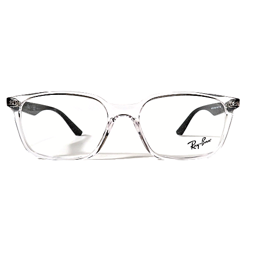 black and clear ray ban eyeglasses