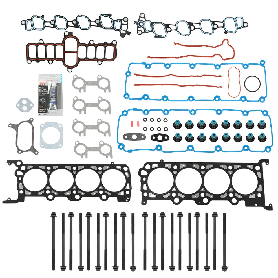 Fit For 2000-2004 Ford F150 F350 Expedition Excursion E150 Head Gasket Set Bolts - Изображение 2 из 4