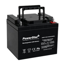 PowerStar 12V 45Ah PE12V38 Sealed Lead Acid Battery for Mobility Wheelchair Batt