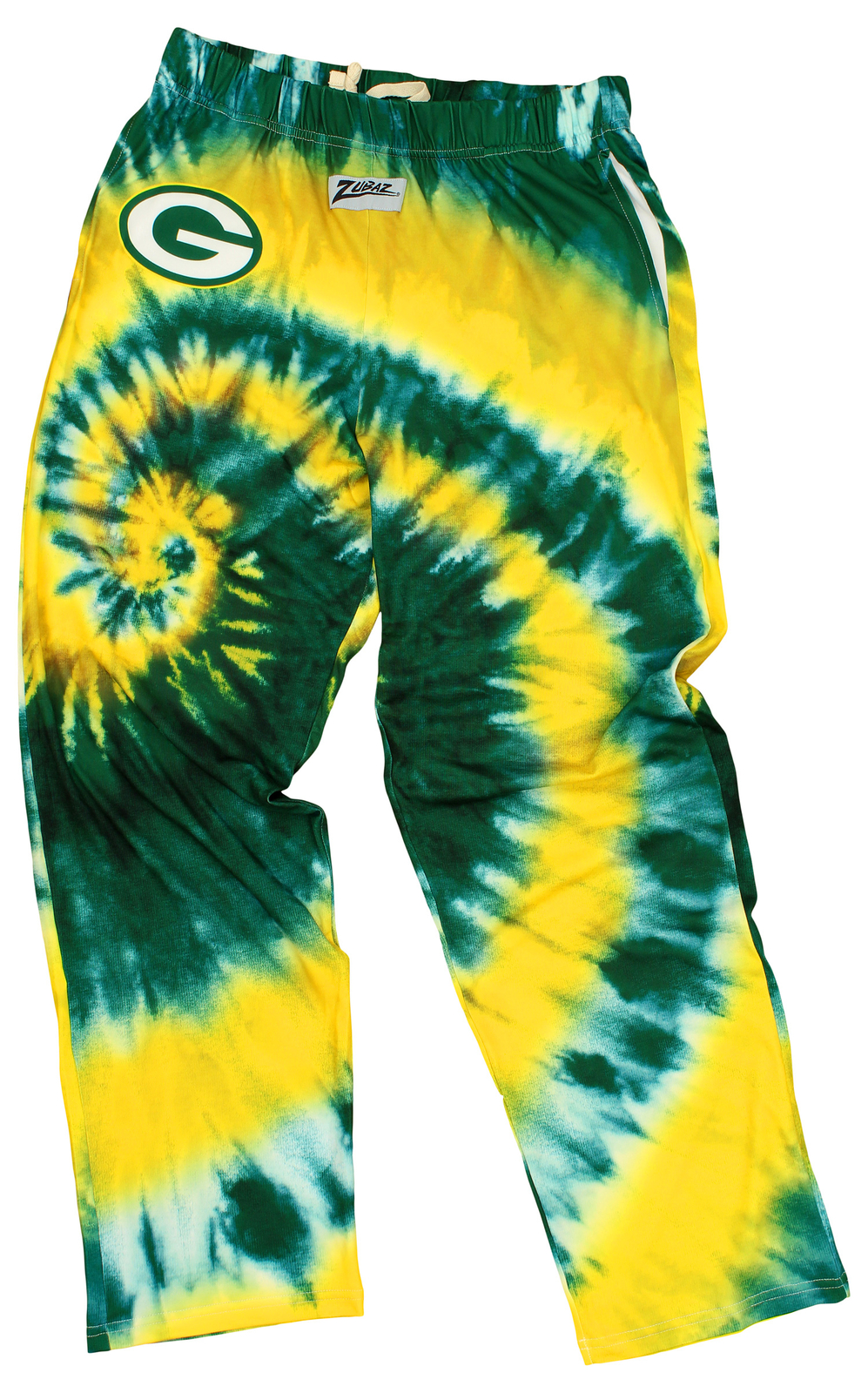 Брюки для отдыха Zubaz Green Bay Packers NFL Mens Tie Dye командного цвета, зеленый