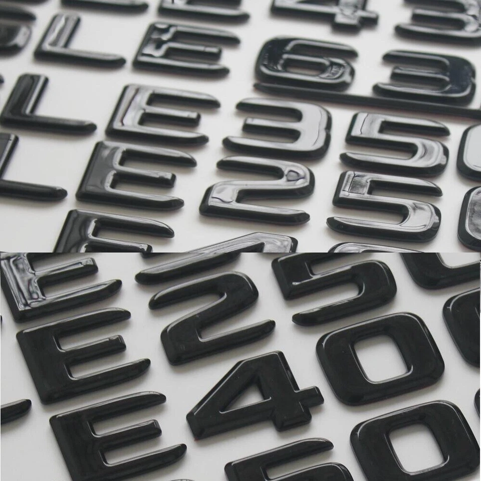 Emblema emblemas maletero letras negras brillantes GL 350 para Mercedes Benz X166 GL350 Foto 2 de 4