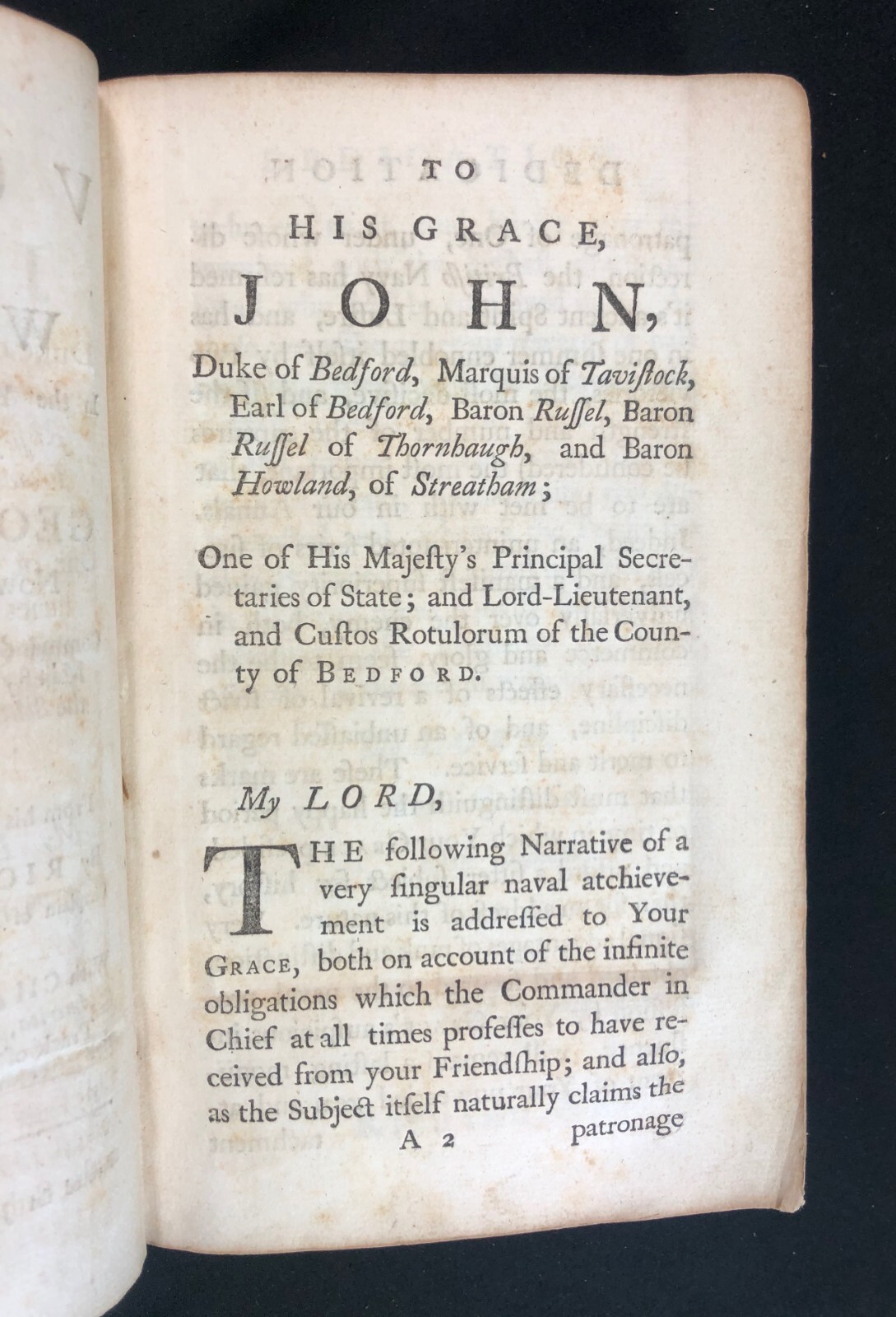 George Anson Voyage Round the World  6th 1749 Knapton NF Leather Complete
