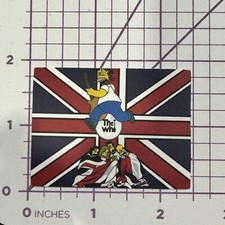 Simpson Loves THE WHO UK Flag Logo Vinyl Decal Sticker Bomb Rock N Roll Humor
