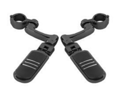 1 1/4'' 32mm Highway Fußrastenhalterung Schwarz für Motorräder