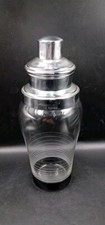 Shaker da cocktail in vetro stile retrò vintage funzionale 22 cm