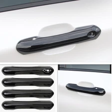 Bright black Front Door Handles Cover Trim 4pcs For Ford Explorer 2020 2021 2022
