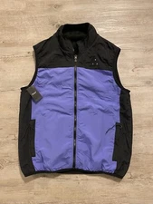 HUF BOROUGH REVERSIBLE VEST BLACK PURPLE SIZE LARGE NEW WITH TAGS