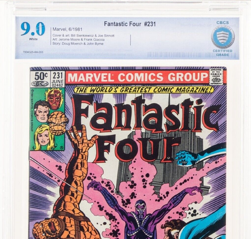 Fantastic Four #231 NEWSSTAND CBCS 9.0 (Marvel, 1981) White Page cgc - Picture 2 of 6