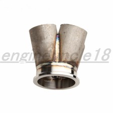 Us Ship 4-1 4 Cylinder Turbo Manifold Merge Collector 3 V-band Inlet Flange Us Ship 4-1 4 Cylinder Turbo Manifold Merge Collector 3 V-band Inlet Flange