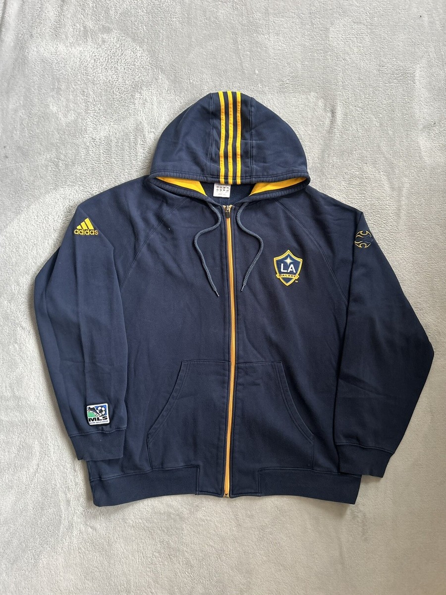 LA Galaxy 06/07 Full Zip Adidas Hoodie Sweatshirt Embroidered