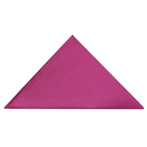 Plain Fuchsia Pink Handmade Mens Bow Tie and Pocket Square Set Wedding Prom - Picture 4 of 4