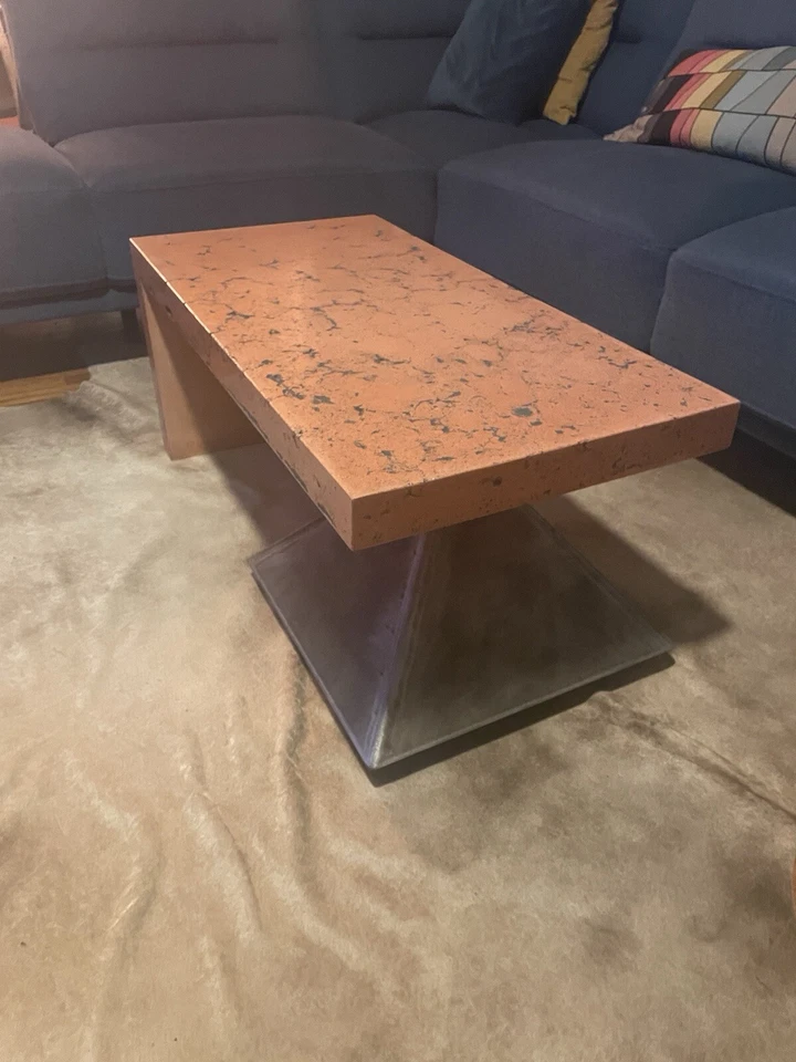 Modern Concrete And Steel Coffee Table - Image 3 of 4