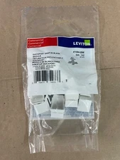 Leviton 41084-BW Blank Quickport Insert, 10pc- Pack (bundle of 20pack), White