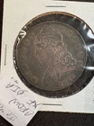 1836 Capped Bust Half Letter edge AU original toning strong stars with some lust