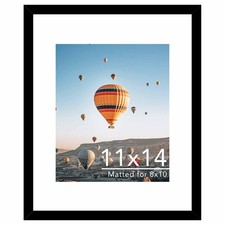 11x14 Picture Frame with 8x10 Mat, Display Photo 8x10 with Mat or 11 x 14 Wit...