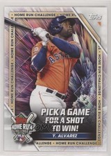 2023 Topps Series 1 Home Run Challenge Code Card Yordan Alvarez #HRC-28 09x4