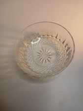Vintage Arcoroc France 7 pc. Glass bowls featuring Diamond Starburst pattern.