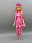 Vintage Francie Barbie Outfit pink flat shoes pants hat top vest purse NO DOLL