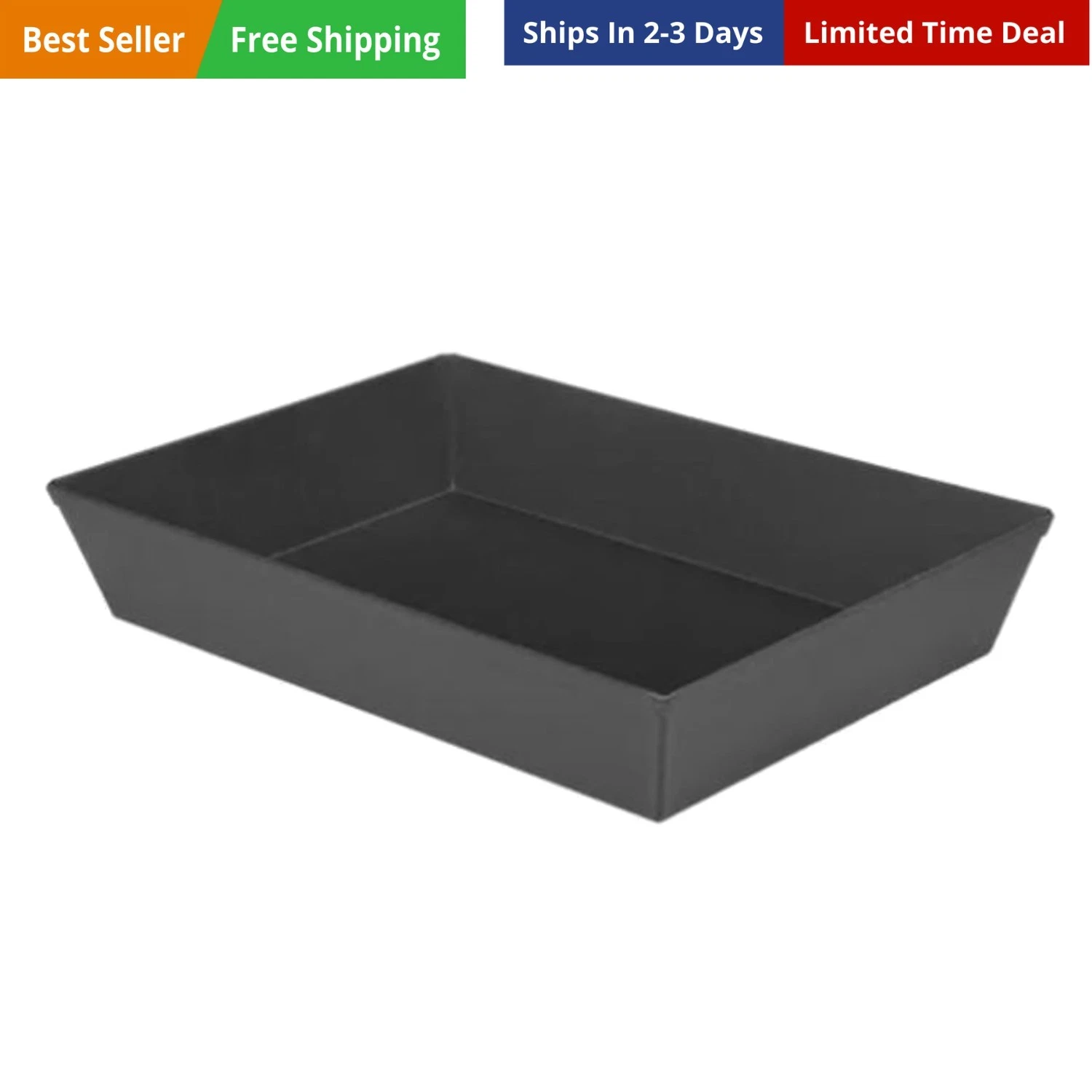 Detroit Style Pizza Pan 10 by 14 by 2.5 Inch -PSTK