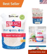 16 Ounce Real Salt – Natural Unrefined Sea Salt with Trace Minerals, USA Mined
