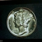1939-D Gem BU Mercury Dime w/ Full Bands - 90% Silver - Free Shipping!