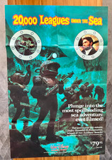 1985 Walt Disney 20,000 Leagues Under the Sea Original Movie Poster 27x41 Folded