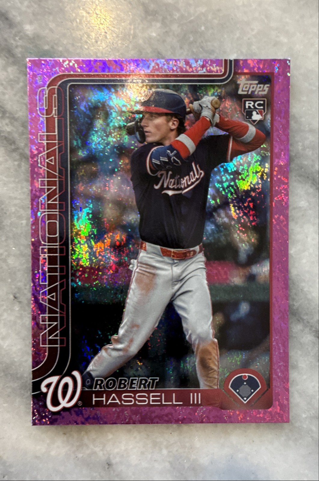 2025 Topps Update Series - Robert Hassell III #US109 Pink Holo Foil (RC)