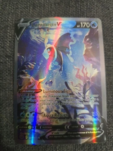 Lumineon V 156/172 Pokemon 2022 Brilliant Stars Alternate Art Full Art