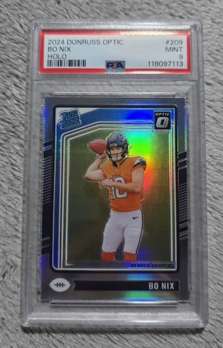 2024 Donruss Optic Holo Bo Nix Psa 9