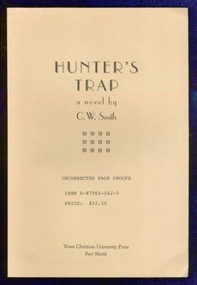 C W SMITH / Hunter's Trap 1st Edition 1996