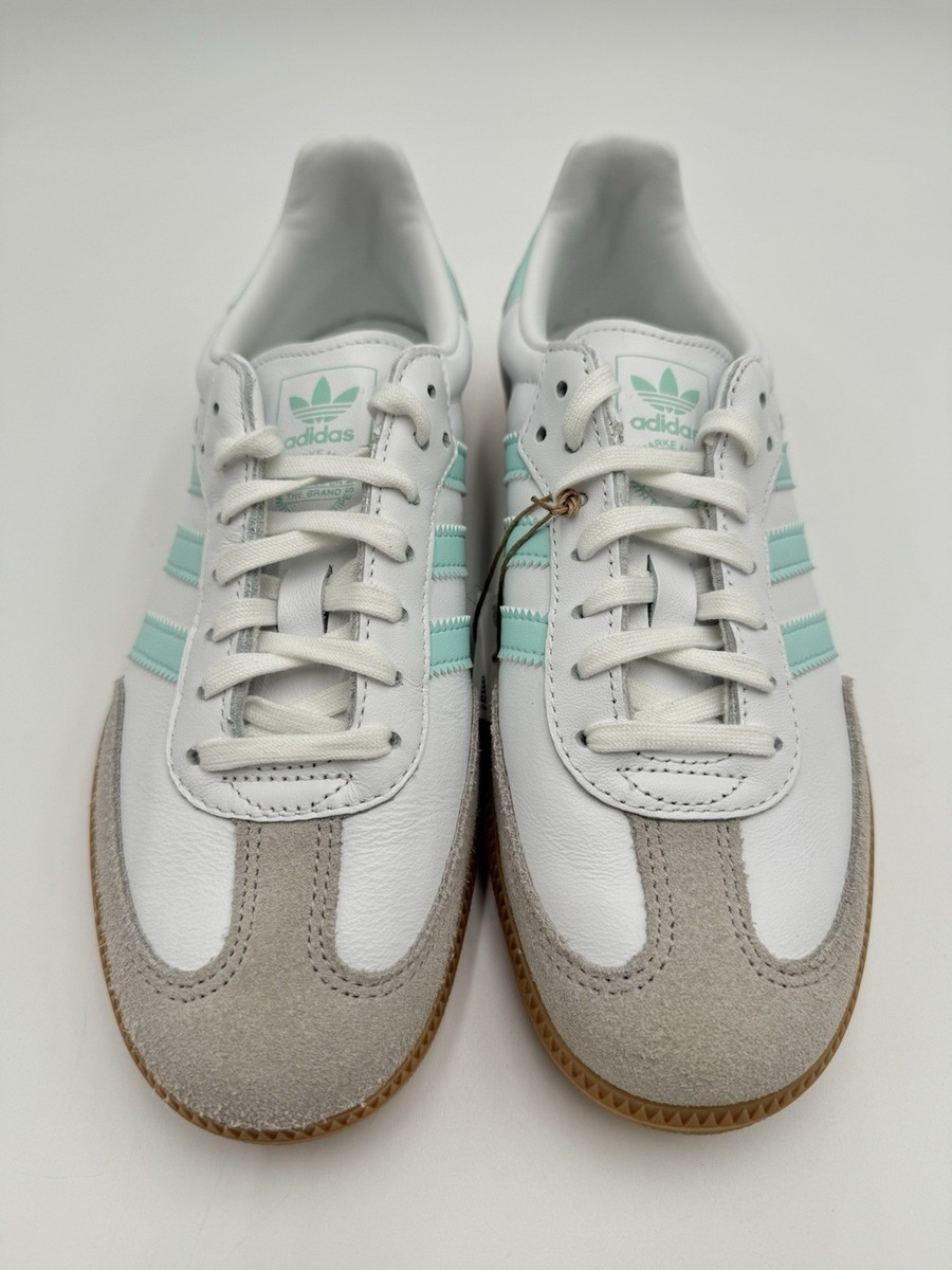 Adidas Kid's Samba OG J Multiple Sizes White Semi Flash Aqua